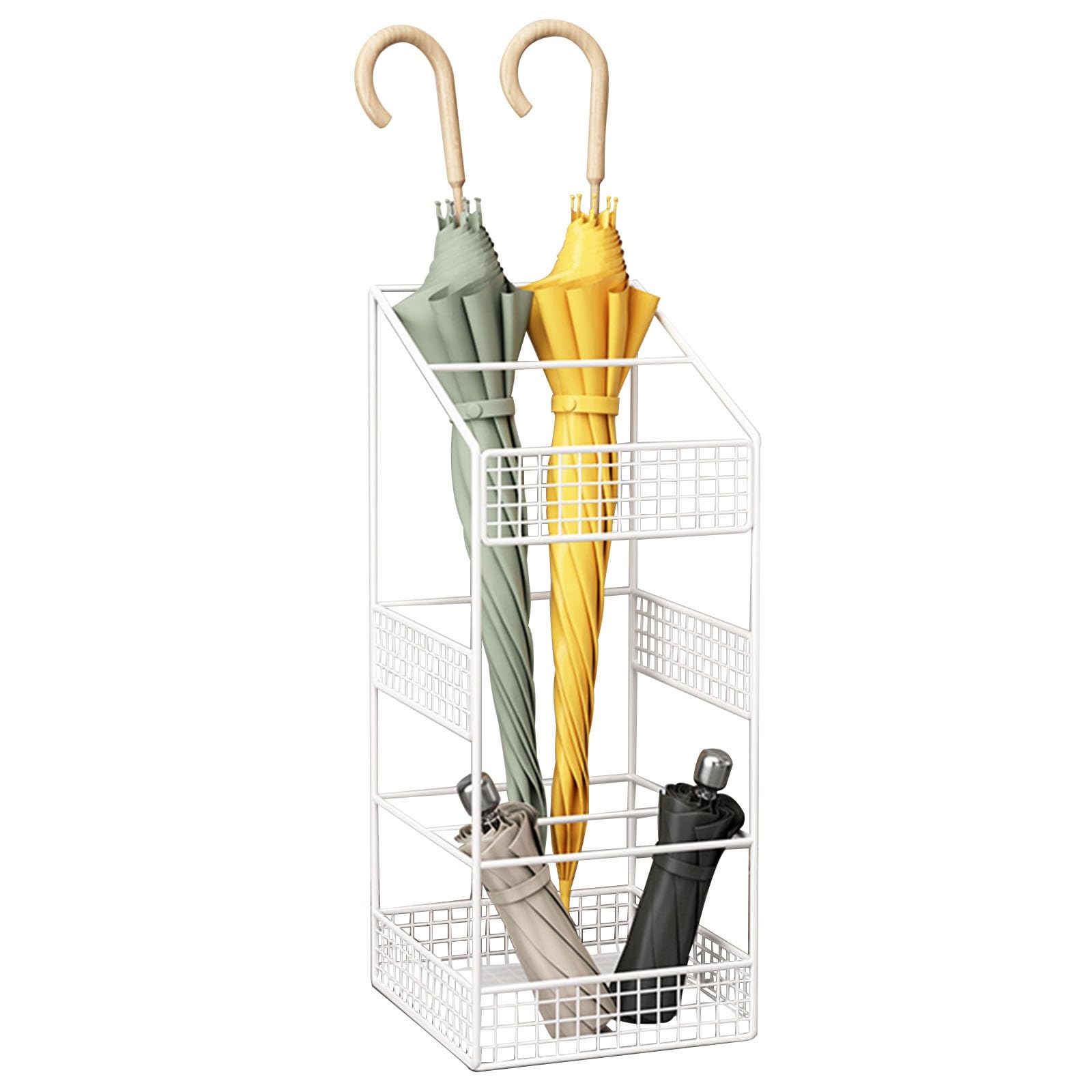 GYRAZXS Freestanding Umbrella Holder - Large Capacity with Drip Tray, Space-Saving Organizer for Home Entryway