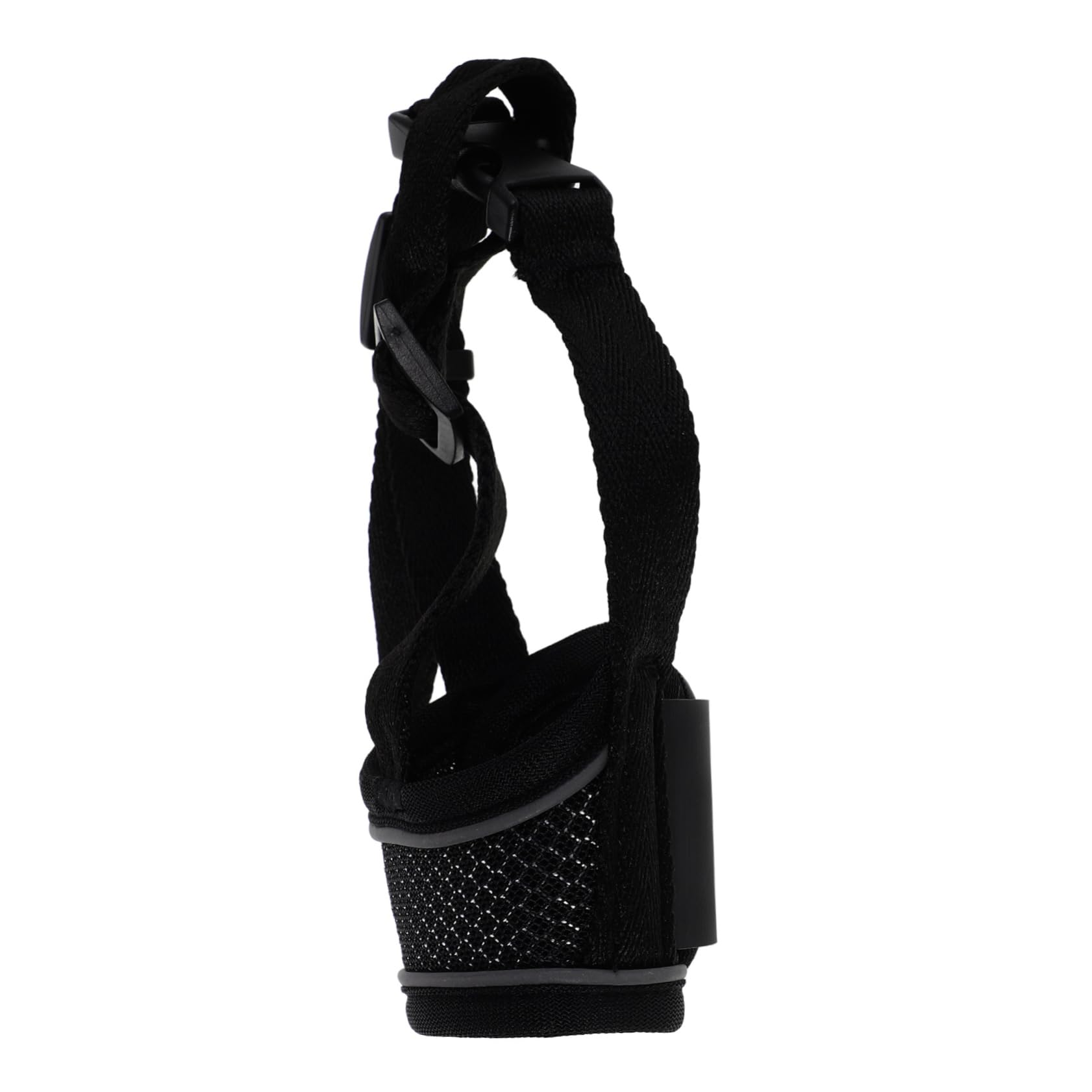 COLLBATH -Barking Small Dog Muzzle: Soft Mesh Muzzle Mouth Cover with Adjustable Strap for Small Medium Large Dogs Prevents Chewing Biting Scavenging S Black