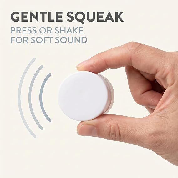 20Pcs White Rattle Box Noise Maker Insert Squeaker Plastic Ring Box Repair Fix Rattle Accessories Rattles and Rings (15mm)