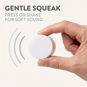 20Pcs White Rattle Box Noise Maker Insert Squeaker Plastic Ring Box Repair Fix Rattle Accessories Rattles and Rings (15mm)