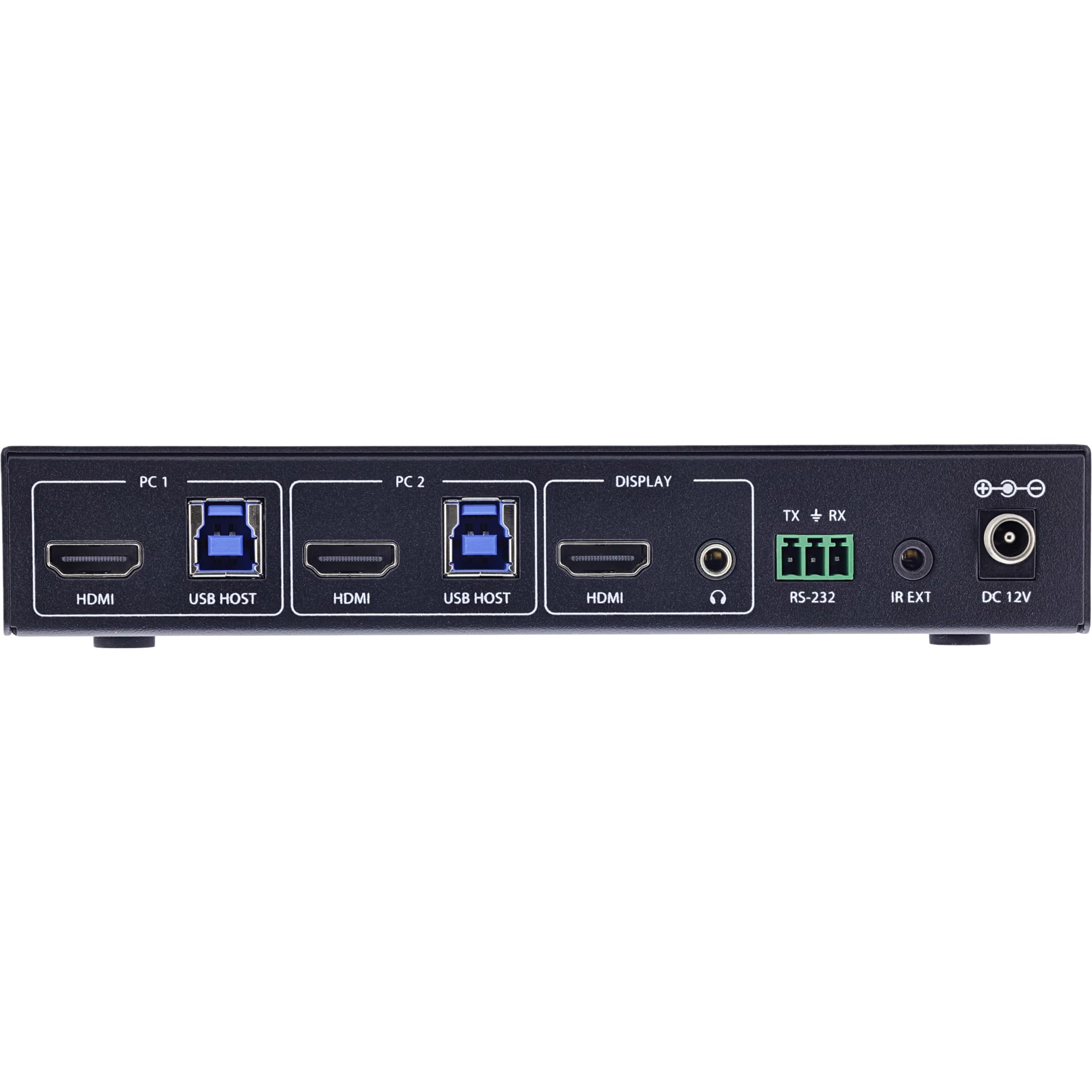 InLine KVM 57885C - Conmutador HDMI 2.1, 8K @ 60 Hz, USB 3.2, HDR10+, Dolby Atmos, control IR y teclas de acceso rápido, RS-232, conmutador HDMI para 2 PC