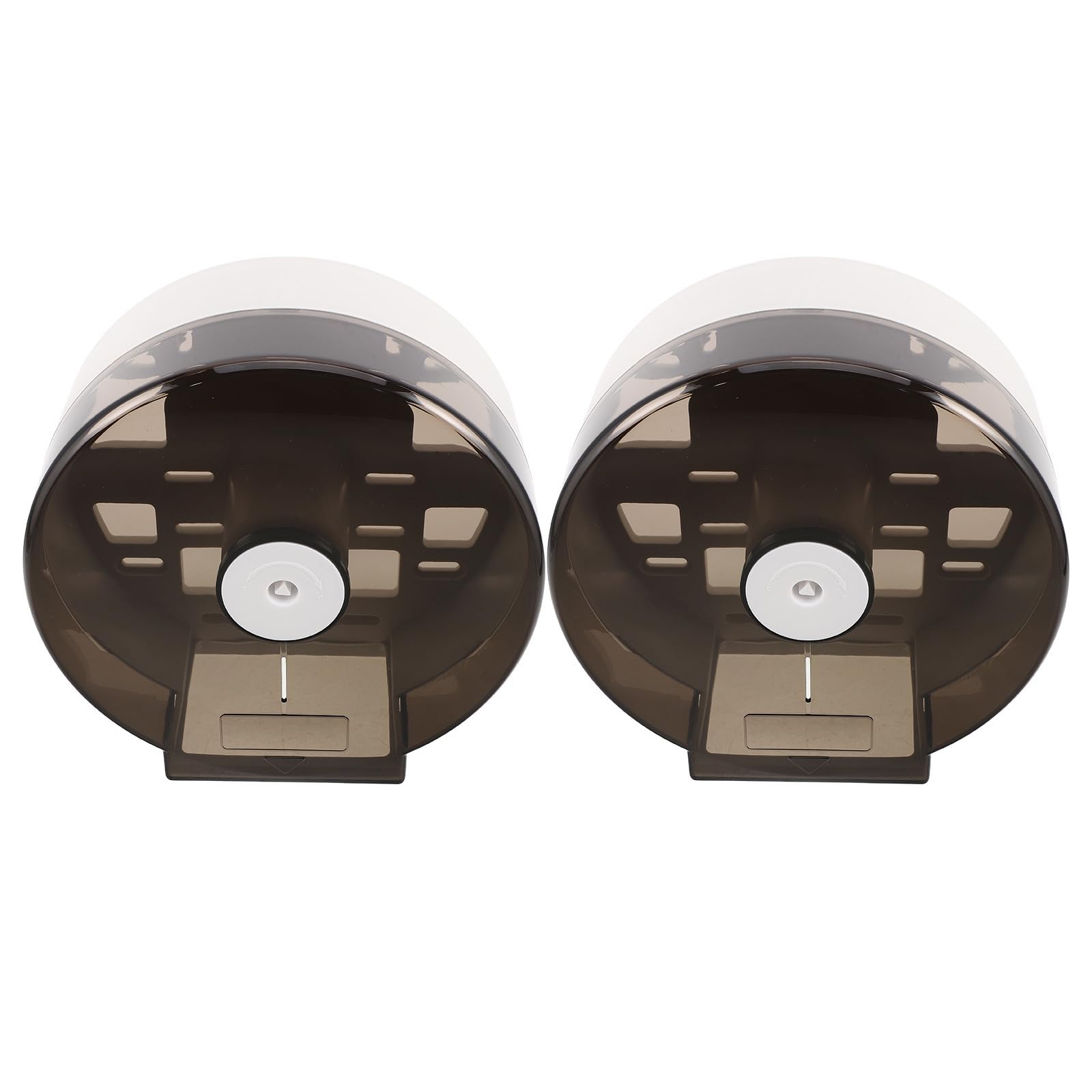 2 Pezzi Dispenser Carta Igienica da Parete, Jumbo, ABS e Metallo,