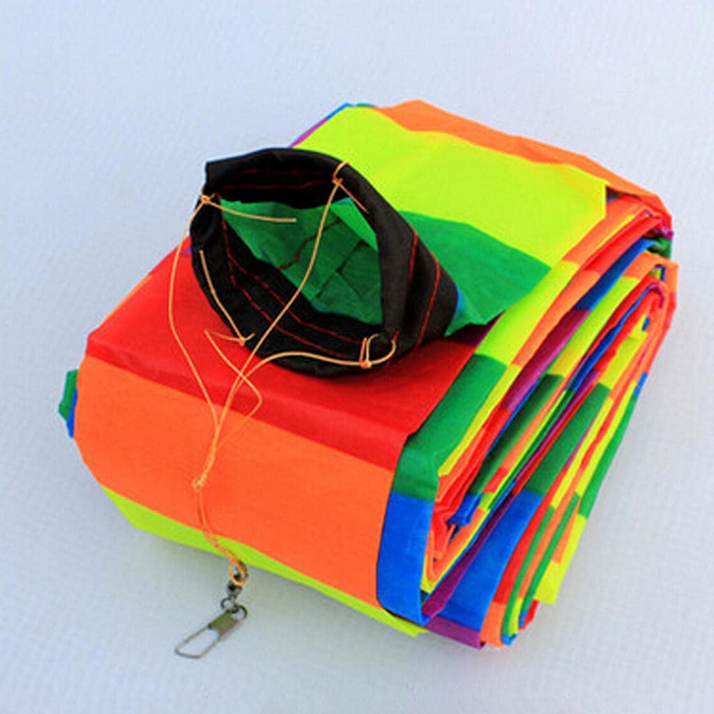 zalati Kite Tube Tail 10 m/32.8Feet Windsock con stile arcobaleno per drone RC, aquiloni, spettacoli aerei, volo acrobatico