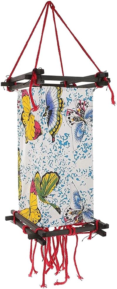 LIOONS Waterproof Chinese Lanterns Square Traditional Festival Silk Lantern Hanging Lantern for Chinese New Year Paper Lantern Lamp