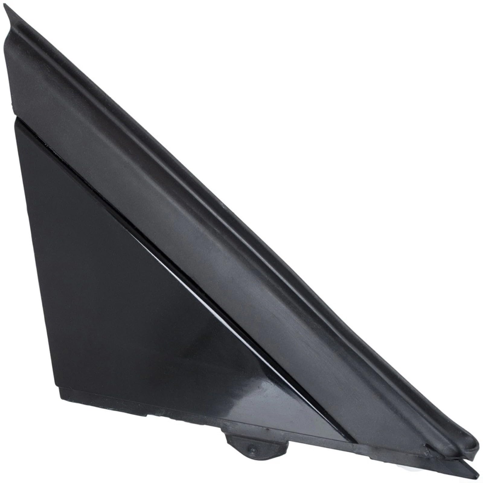 2 Pezzi Copertura Triangolare Specchietto Esterno per Fiat 500 dal 2007, OEM 735455792 735455790, Rivestimento Colonna A Nero ABS