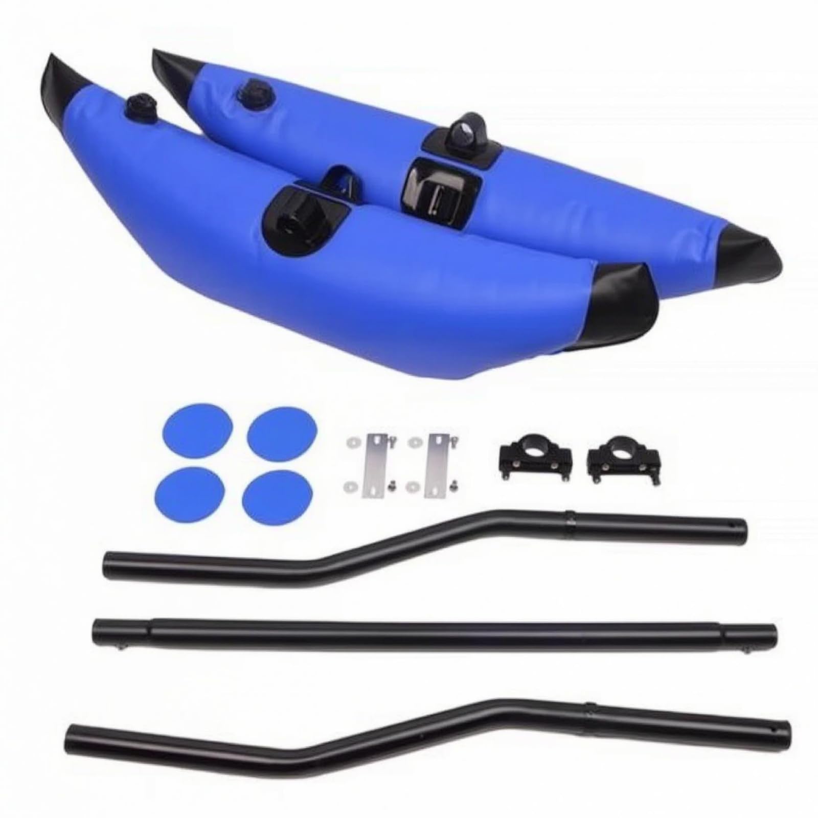Amagogo Kayak Estabilizador Flotador Kit de Flotadores Inflables con Accesorios de Montaje y Parches de Reparación PVC de Malla para Reducir el Balanceo y