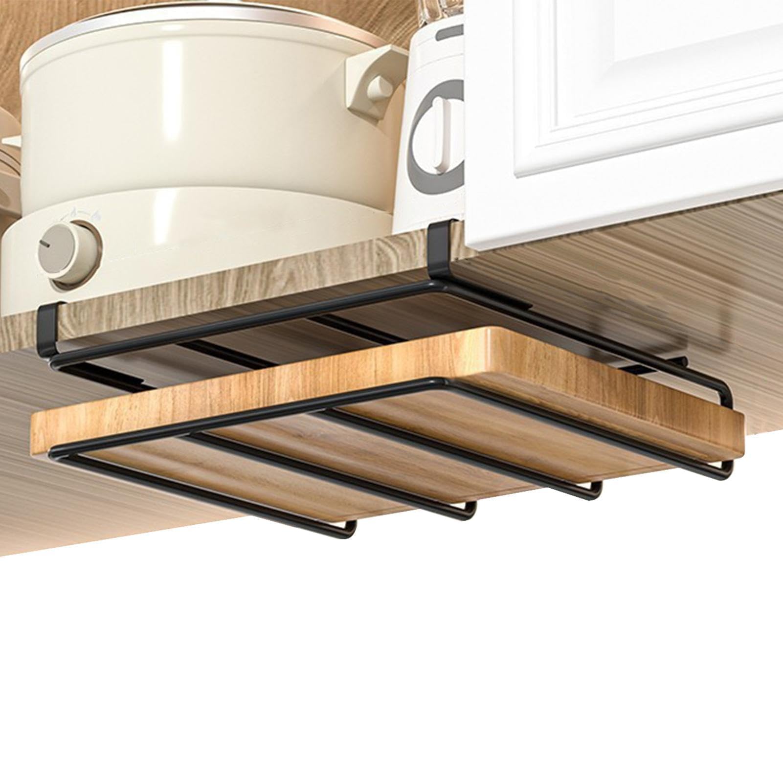 XLANDALYUEFA 1 Wall Mount Spice Rack for Kitchen Under Cabinet