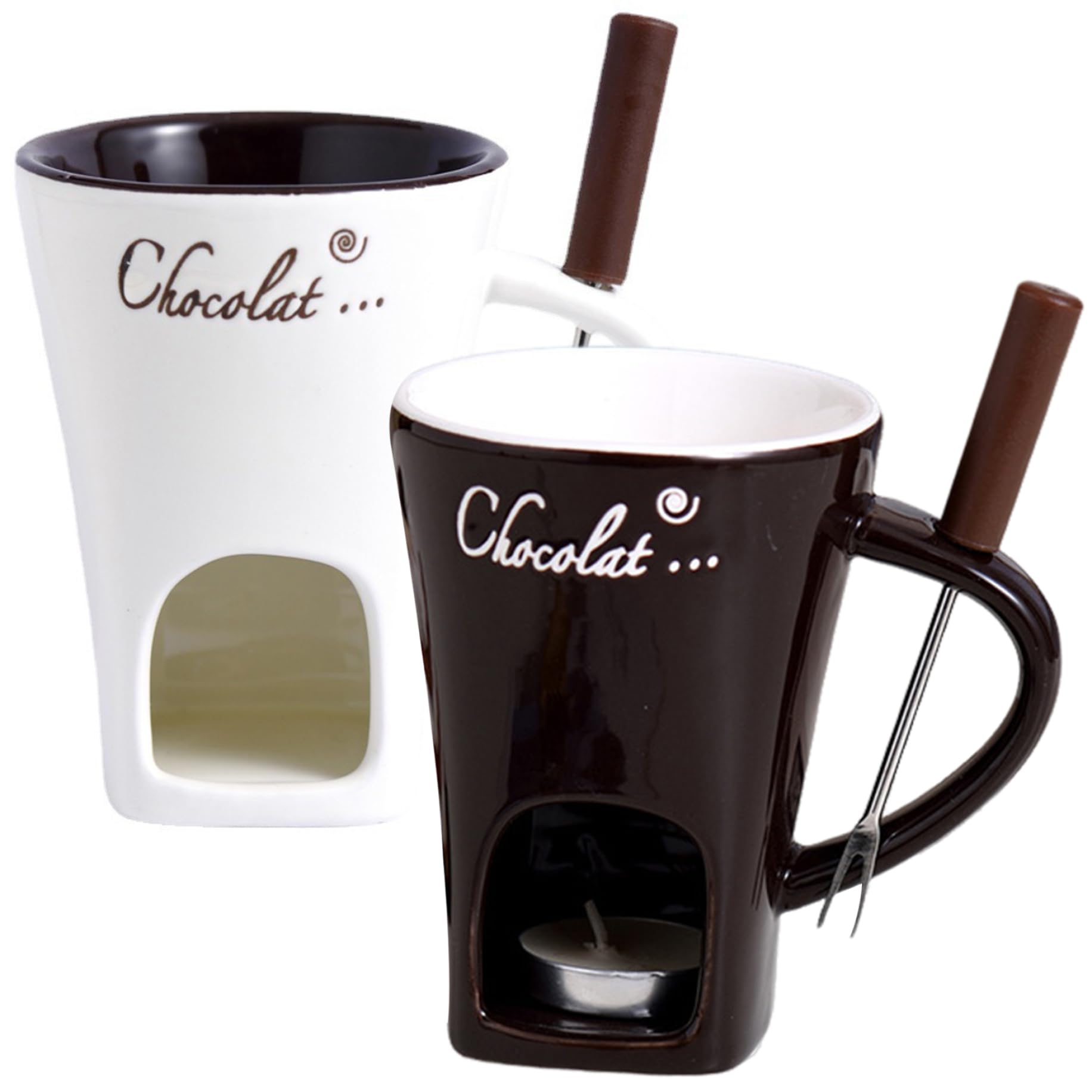 Tasse à fondue au chocolat en céramique, le cadeau de mariage idéal