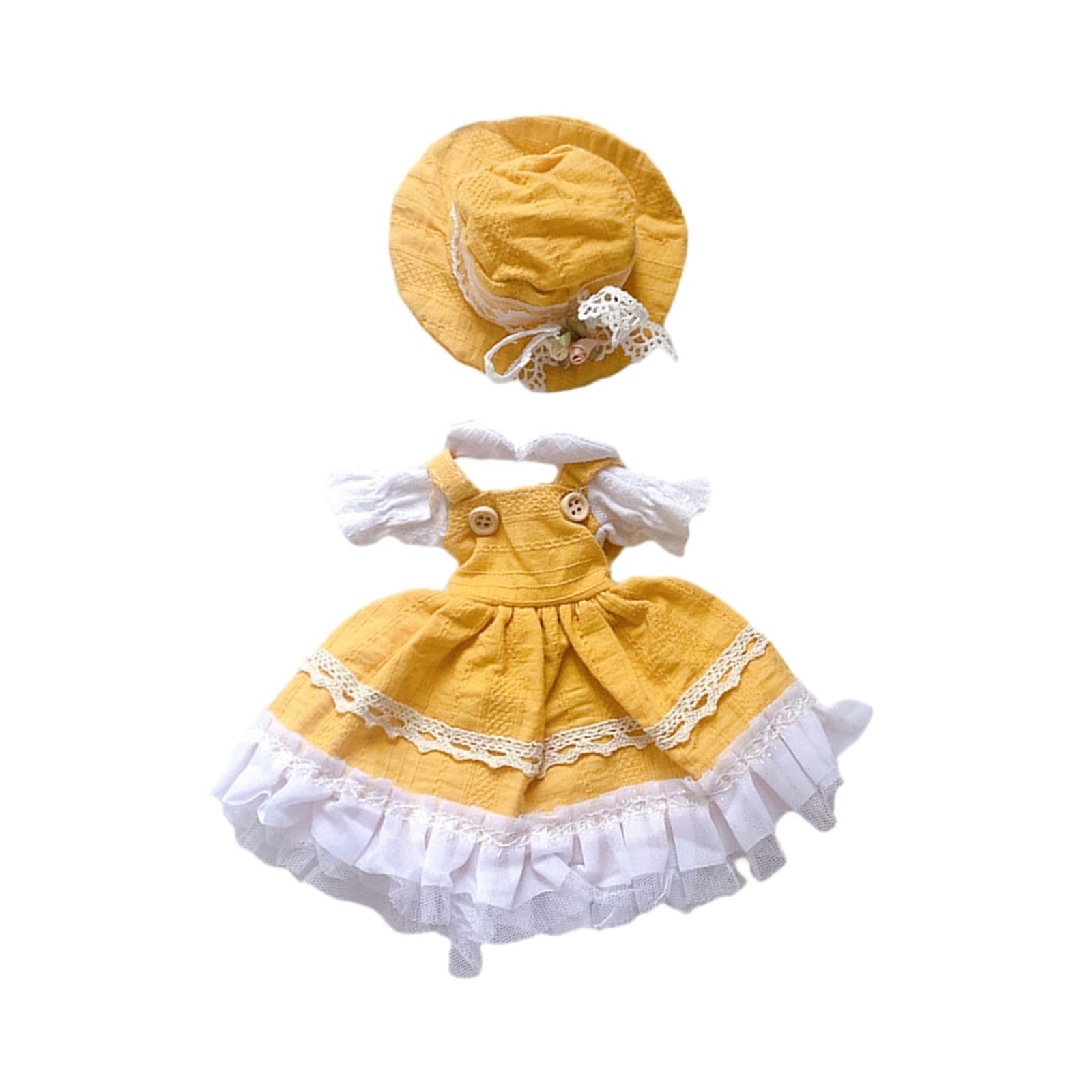 CALANDIS™ Dress for 1/6 BJD Doll Birthday Gifts Handmade Soft Fabric 12inch Doll Skirt Style E-image-17