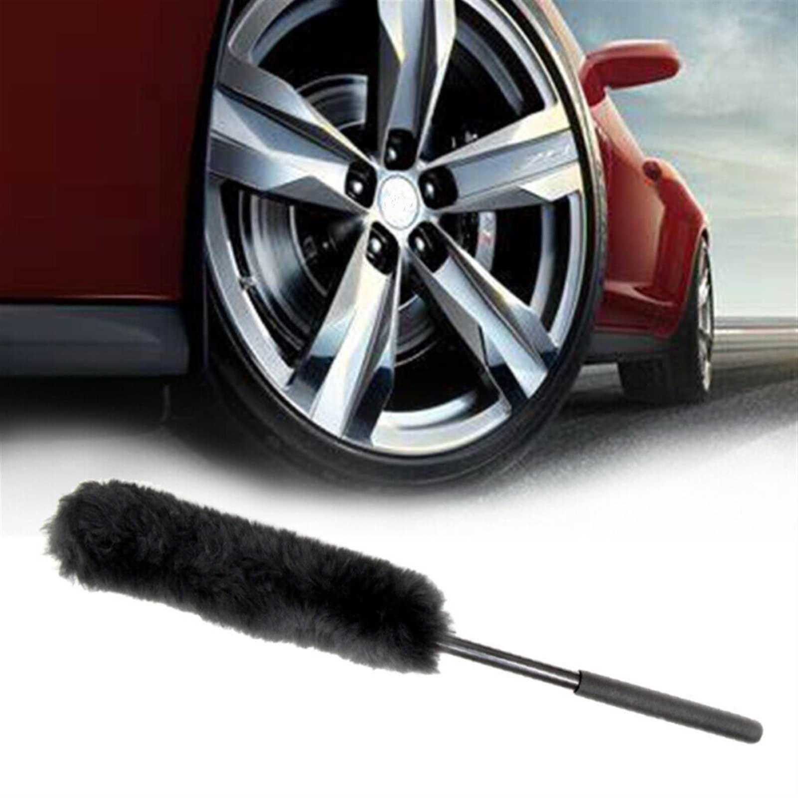 TRUSTTWO New Hot Car Wash Detailing Auto Pennello for la pulizia dell'automobile Brush Microfiber Rim Brush Compatibile con Trunk Auto Moto Auto Detailing Brush The New