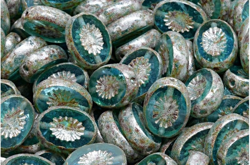 Outlet 10 Grams Table Cut Kiwi Beads, Mixed Colors (00001-mix), Glass, Czech Republic