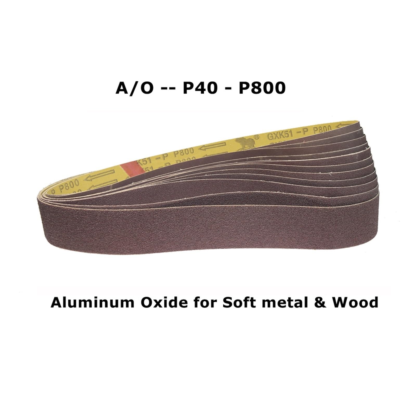 Paski szlifierskie 915 x 50 mm, 2 x 36 taśm szlifierskich, taśmy ścierne, 291 x 50 mm, tuleje kół do noża, twardego metalu, szlifowania, polerowania drewna (CE P36 x 10 szt.)