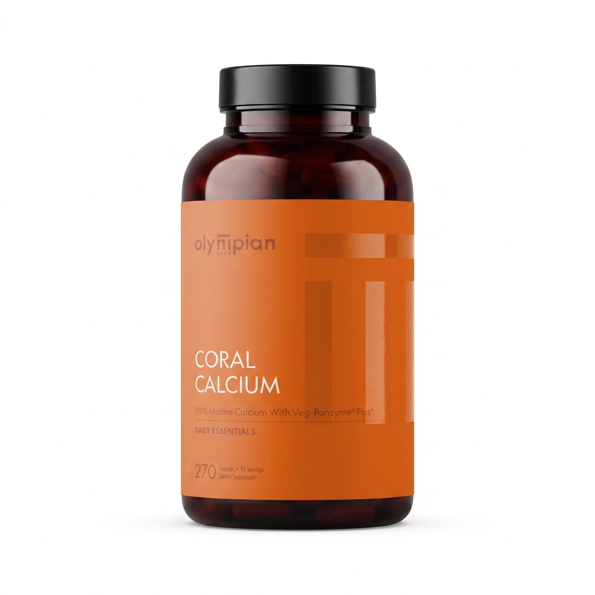 Olympian Labs Coral Calcium | 1g Per Serving | 1000 mg | 270 Capsules Supporting Healthy Bones and Joints 270 Count (Pack of 1)