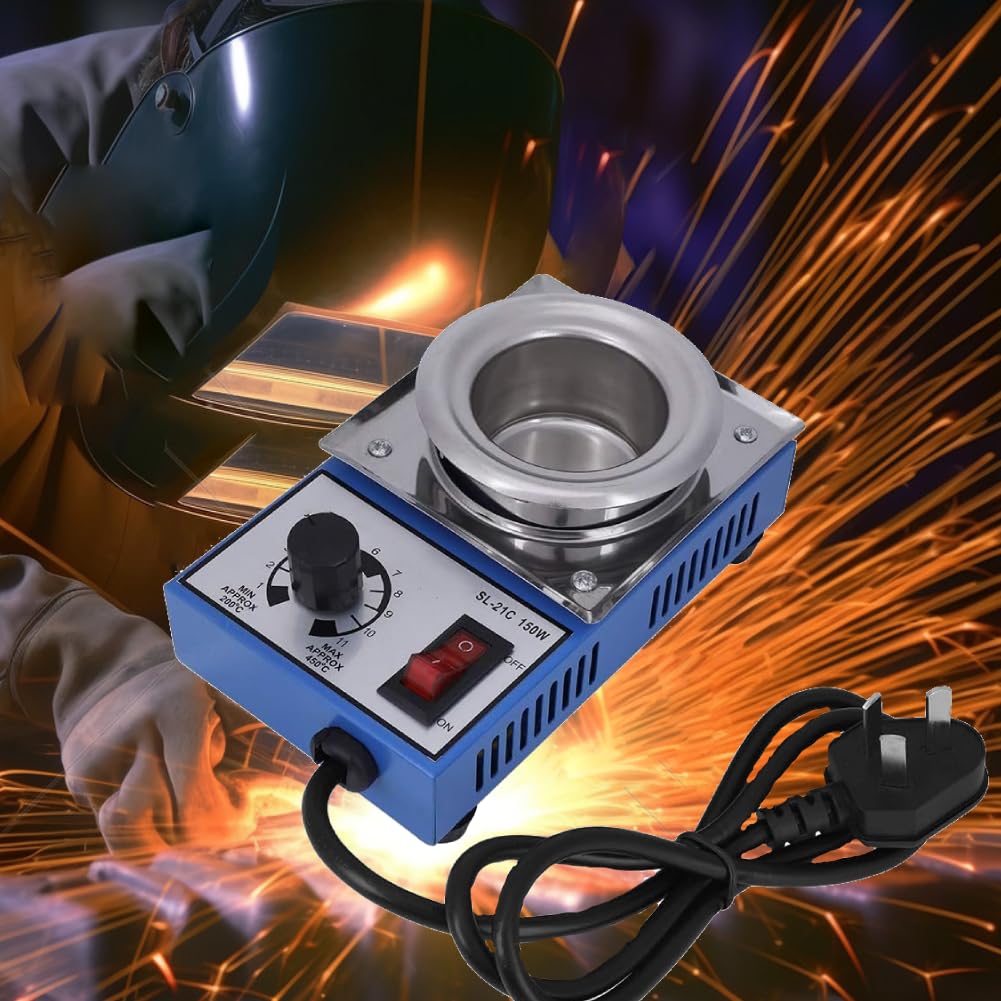 Control de temperatura de la olla de soldadura, 220V 150W Baño de desoldadura de soldadura de olla de soldadura 50mm -21C 450 grados máx.