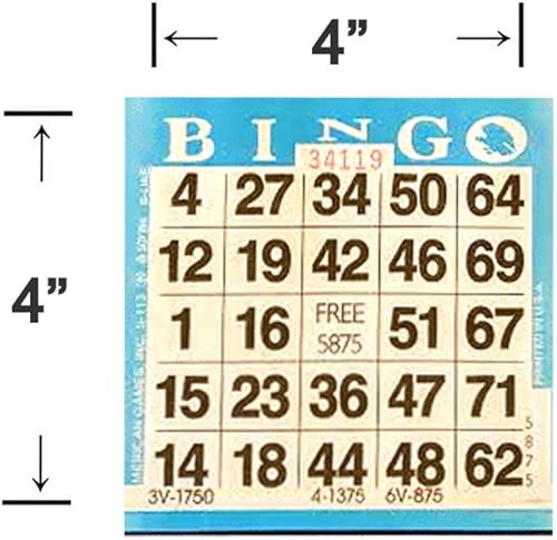 Miniatura 2 de Tarjetas de juego de papel de bingo - 1 tarjeta - 10 hojas - 100 libros de 10 hojas