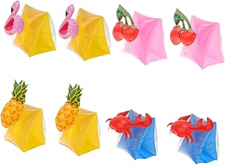 Didiseaon Anel De Braço Infantil Flutuador Infantil 4 Pares De Braçadeira De Enrolar Braçadeira Inflável Para Natação Anel De Braço De Natação Infantil Flutuadores Infantis Para Flutuadores