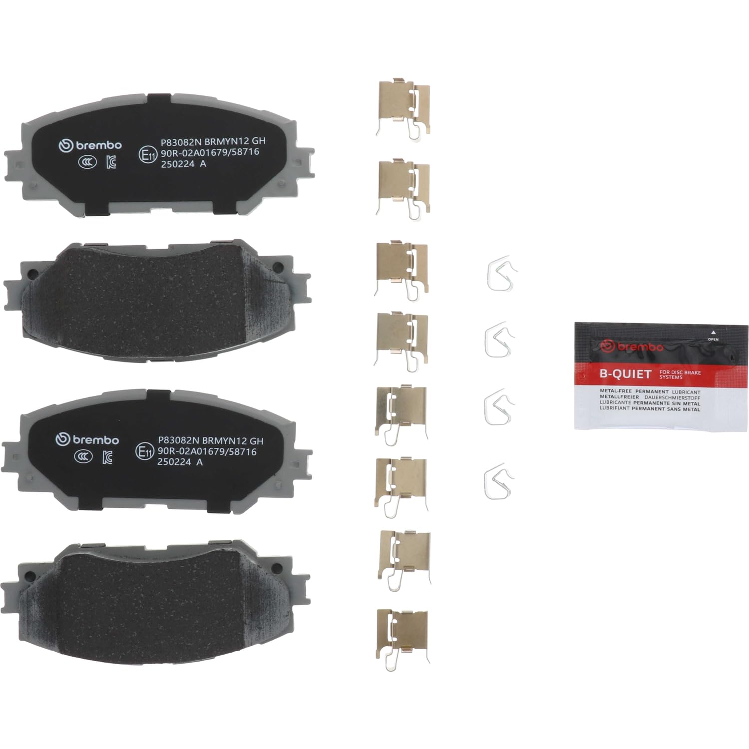 Amazon.com: Brembo P83082N Premium Ceramic Front Disc Brake Pad