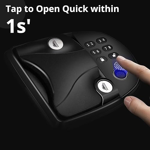 Miniatura 4 de KROAK Cerradura de puerta de entrada sin llave de huella dactilar para RV, flexibilidad 3 en 1, desbloqueo de aleación de zinc con 2 controles