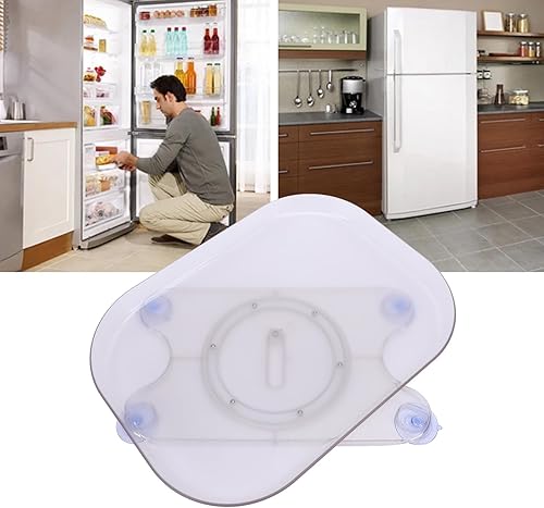 Miniatura 7 de Organizador de plato giratorio para refrigerador organizador de plato giratorio de acrílico transparente, bandeja cuadrada para nevera para cocina,