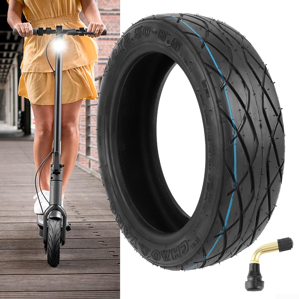 ZYWUOY Pneumatico per scooter elettrico, 25,4 cm, in gomma nera, 10 x 2,50 – 6,5 – 6,5, adatto per 60/70 – 6,5 per Max G30
