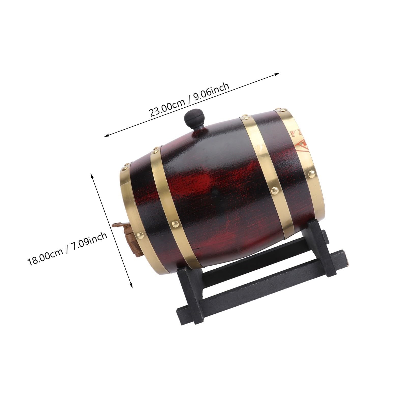 Sosoport Barril de Vino de 3 Litros en Madera de Pino Grifo