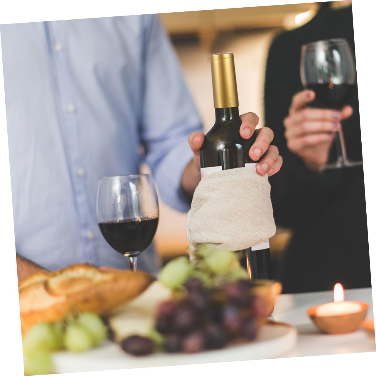 VINTORKY 2sets Wine Bottle Sealer Heat Shrink Wrap Caps Wine Seal Caps for Cruise Present 200pcs*2