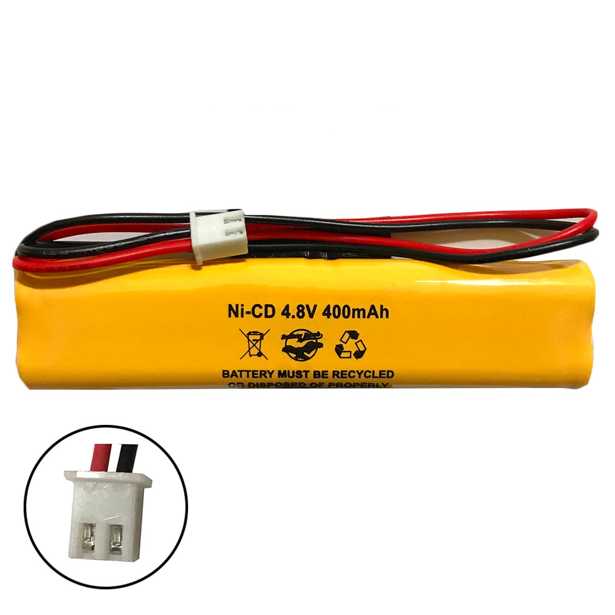 Ni-CD 4.8v AAA400mAh CORUN Exit Sign Emergency Light Battery Pack Replacement