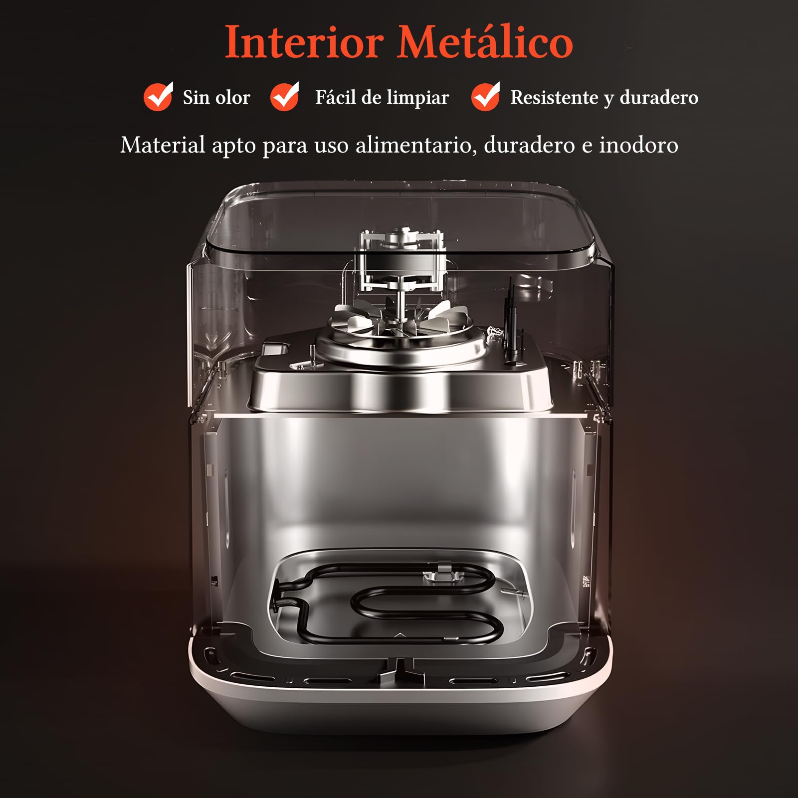 Taylor Swoden Air Fryer 6.5L 1800W Freidora de Aire con Doble Resistencia, Ventana de Visualización, 8 Programas, Panel Táctil Digital, Interior Metálico, 14 Recetas Físicas, Capacidad para 8 Personas