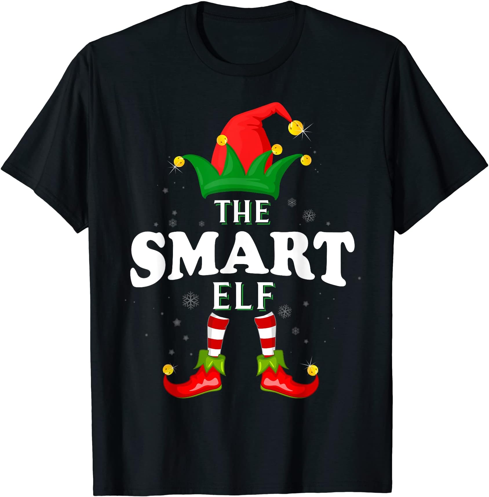 Xmas Smart Elf Family Matching Christmas Pajama T-Shirt