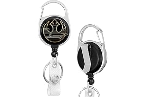 Premium Mandalorian Badge Reel Customizable Heavy-Duty Retractable ID Holder for Nurses