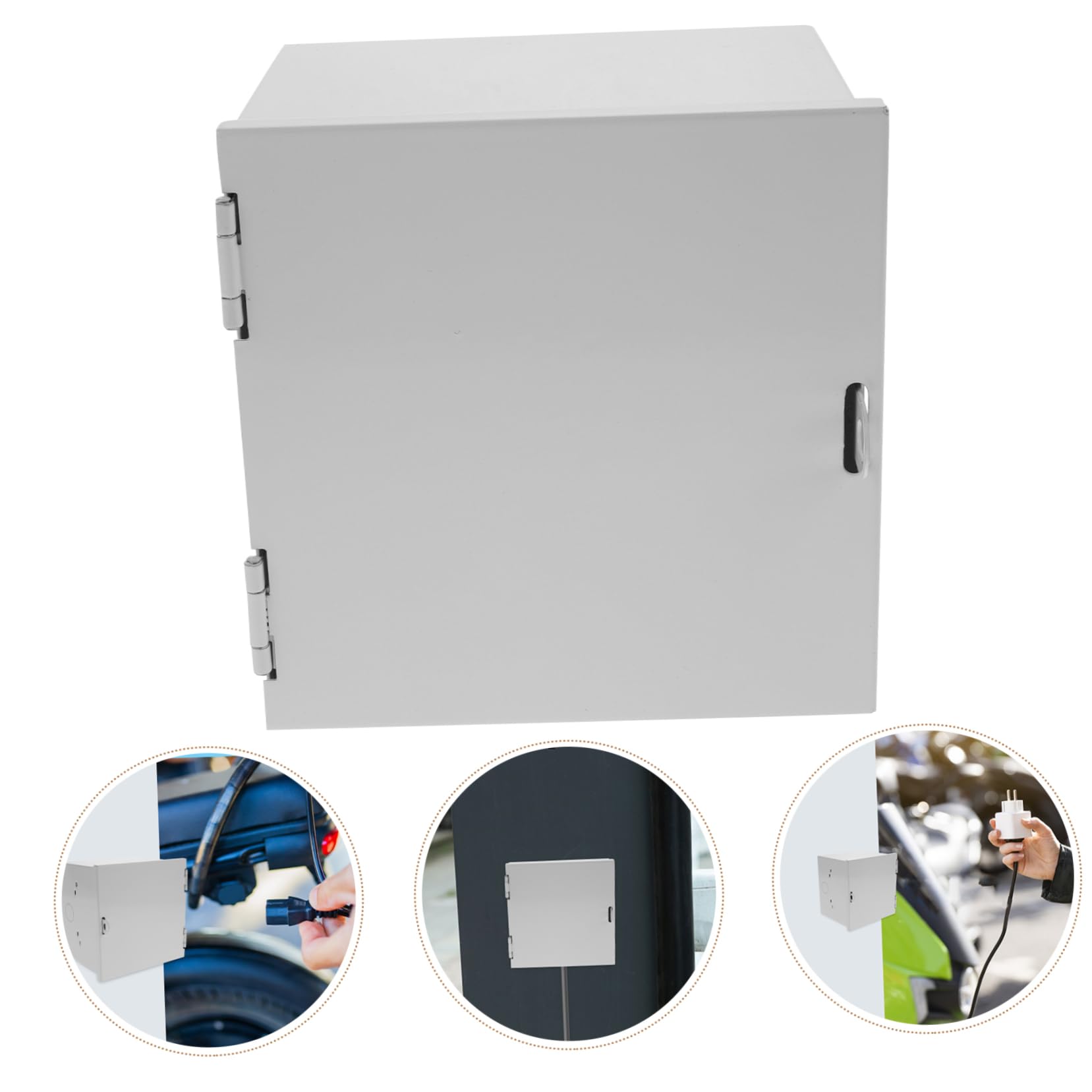Scatola Derivazione Ip68 Bianco in Ferro Antifulmine Anti-theft per Veicoli Elettrici e Caricabatterie, per Uso Esterno Protezione Resistente alle Intemperie