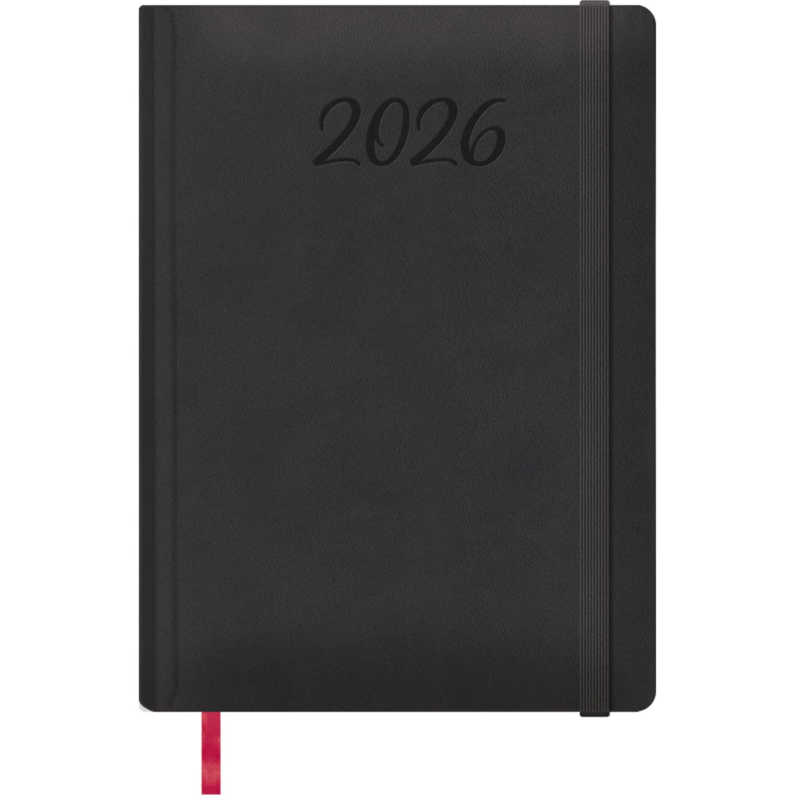 Dohe - 2026 Weekly Planner – Vertical Week to View, Large Size (17x24 cm), Hard Cover, 12 Months January to December, Annual Planner in Spanish with Bookmark – Manaos Black