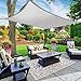 W.Z.H.H.H Shade Sail 70% Anti-UV Protection Oxford imperméable Tissu extérieur Voile d'ombrage Soleil crème Solaire Net Auvents Cour Toile de Soleil (Color : 4x5m, Size : Grey)