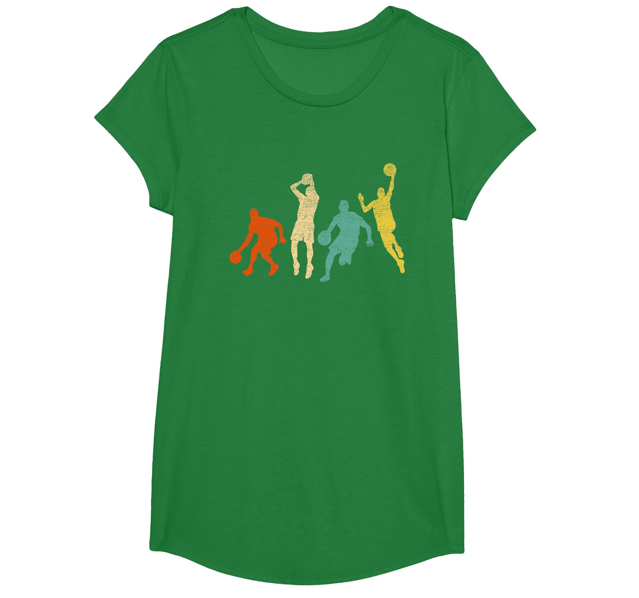 Vintage Basketball Ball Graphic Design Basketball Fan Player T-Shirt