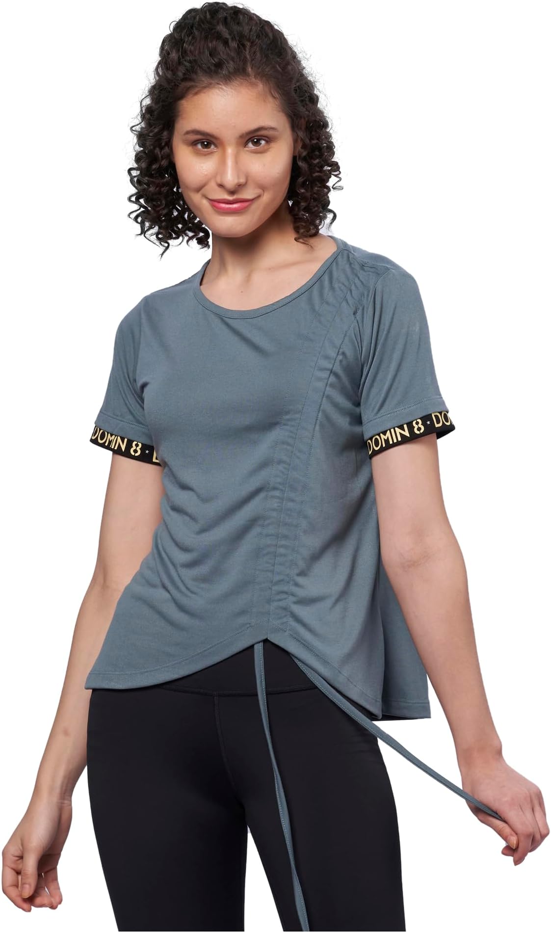 DOMIN8 Women's Solid Regular Fit T-Shirt