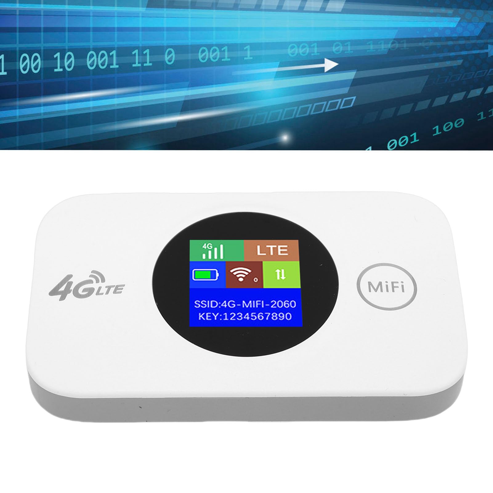 Router WiFi portatile 4G LTE con slot per scheda SIM, hotspot mobile 300Mbps Router wireless tascabile 2.4G per viaggi su strada lavoro all'aperto, bande B1 B3 B5 B7 B8