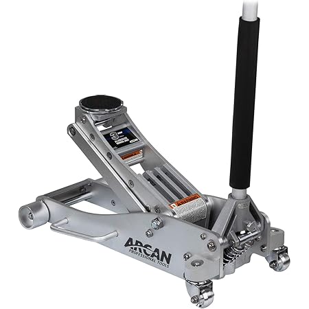 Arcan 3-Ton Quick Rise Aluminum Floor Jack with Dual Pump Pistons & Reinforced Lifting Arm (ALJ3T / A20018)