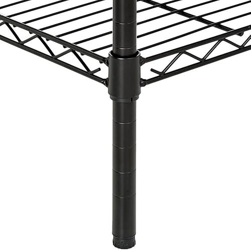 Miniatura 7 de Karl home Estantes de almacenamiento de metal ajustables de 5 niveles, estante de alambre resistente para organizadores de cocina, baño, despensa,