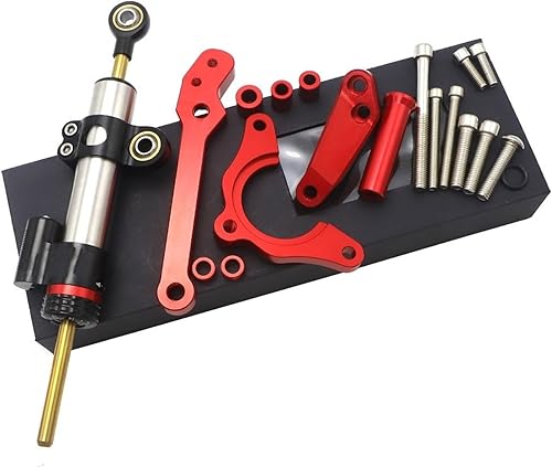Miniatura 2 de NOGRAX Kit de montaje de soporte de amortiguador estabilizador de dirección ajustable CNC para K&awasaki Z 900 para Z900 2017-2022 (Talla titanio)