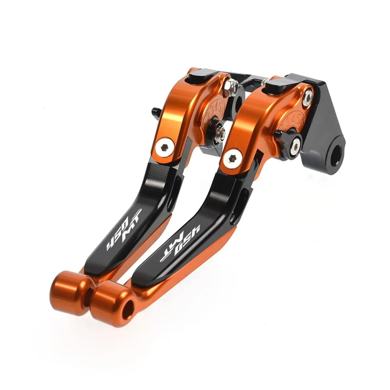 Wkdyriwo Orange1 For Cfmoto 450Mt 2024-2026 Cnc Clutch Lever Brake Lever Set Adjustable Folding Handle Levers Motorcycle Accessories Motorcycle Brake Clutch Levers
