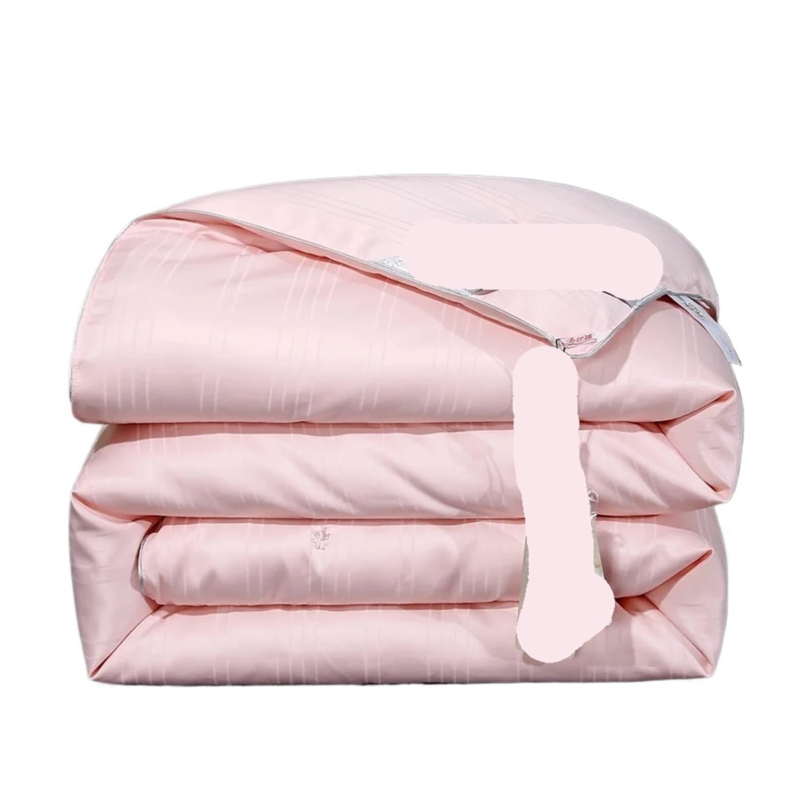 GYTTDERFL Summer Quilt Mulberry Silk Quilt is natural silk filling in all seasons. It is portable, breathable and luxurious(Pink,180x220cm(2kg))