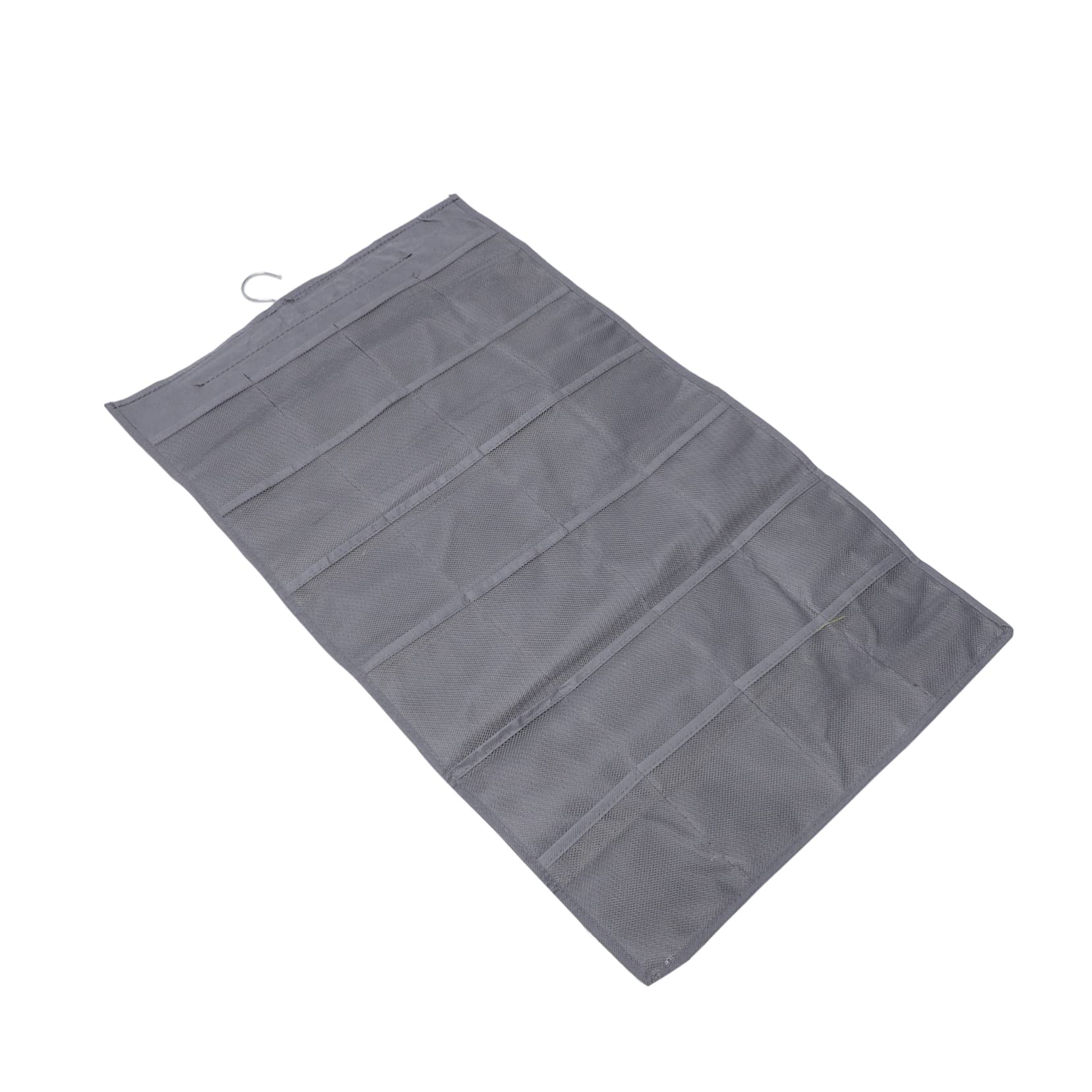 LALADEFIEE Double Sided Hanging Pouch for Underwear Capacity Organizer Bag Mesh Storage for Bras Briefs Multi Functional Closet Grey