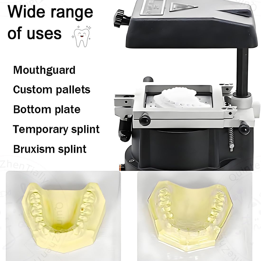 Dental-Vakuumformmaschine für kieferorthopädische Halterungen, 1200 W Hochleistungs-Wärmeform-Laborausrüstung