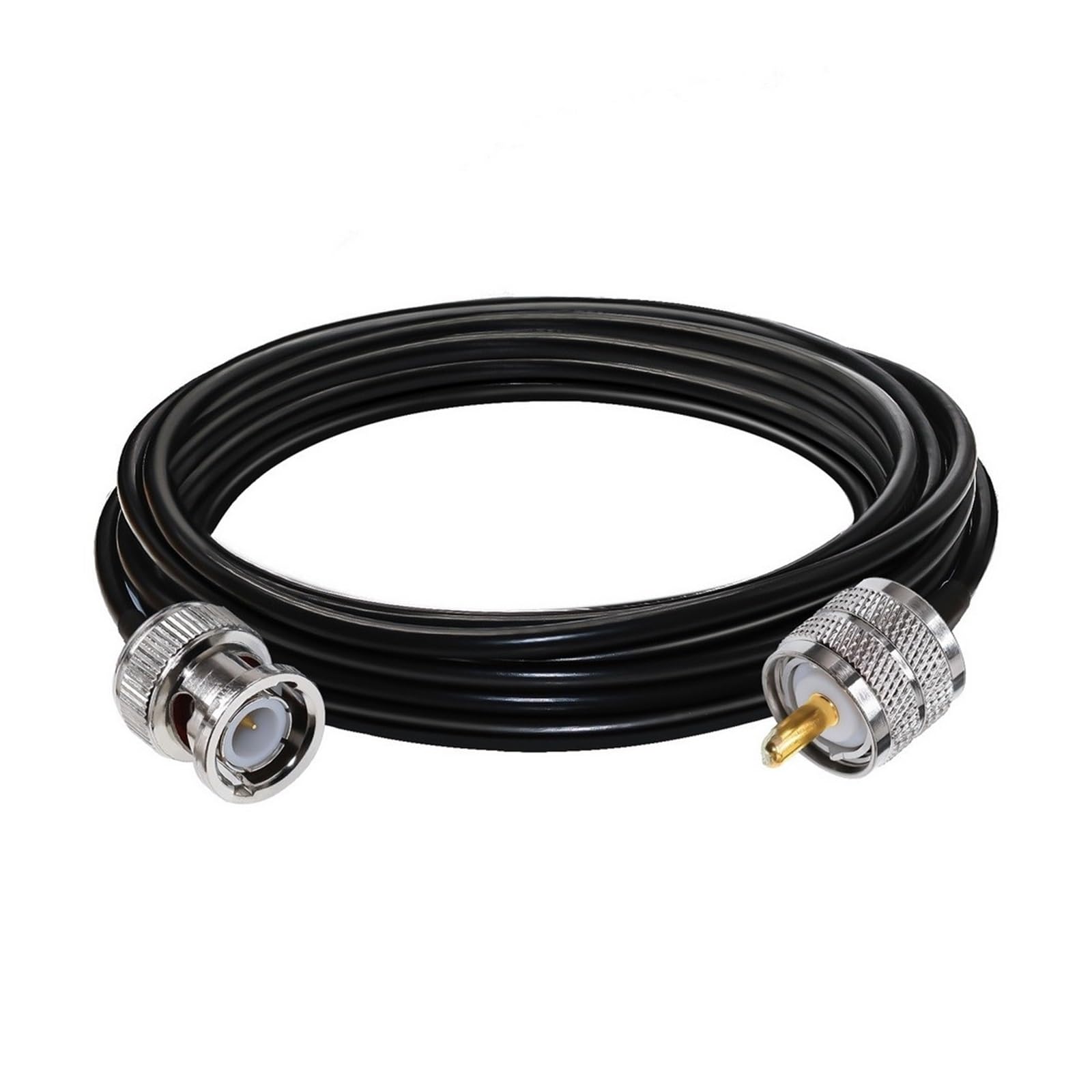 Kabel koncentryczny RG58, wtyk męski BNC do przedłużacza PL259 SO239 o niskich stratach i pigtailu 30 cm-5 m(13.2ft (4M))