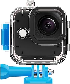 Kacebela Waterproof Housing Case for GoPro Hero11 Black Mini, 60M/196ft Diving Protective Housing Shell for Hero 11 Mini Action Camera Underwater Dive with Mount Thumbscrew