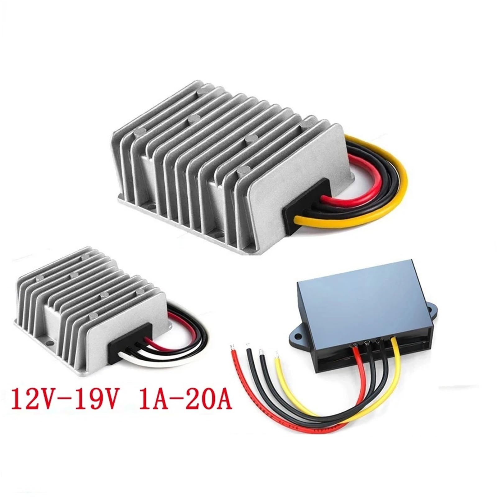 Konwerter stabilizatora DC na DC 12V na 19V 1A-20A, konwerter mocy step-up, zasilacz samochodowy 12 V do 19 V, 9 V-13 V