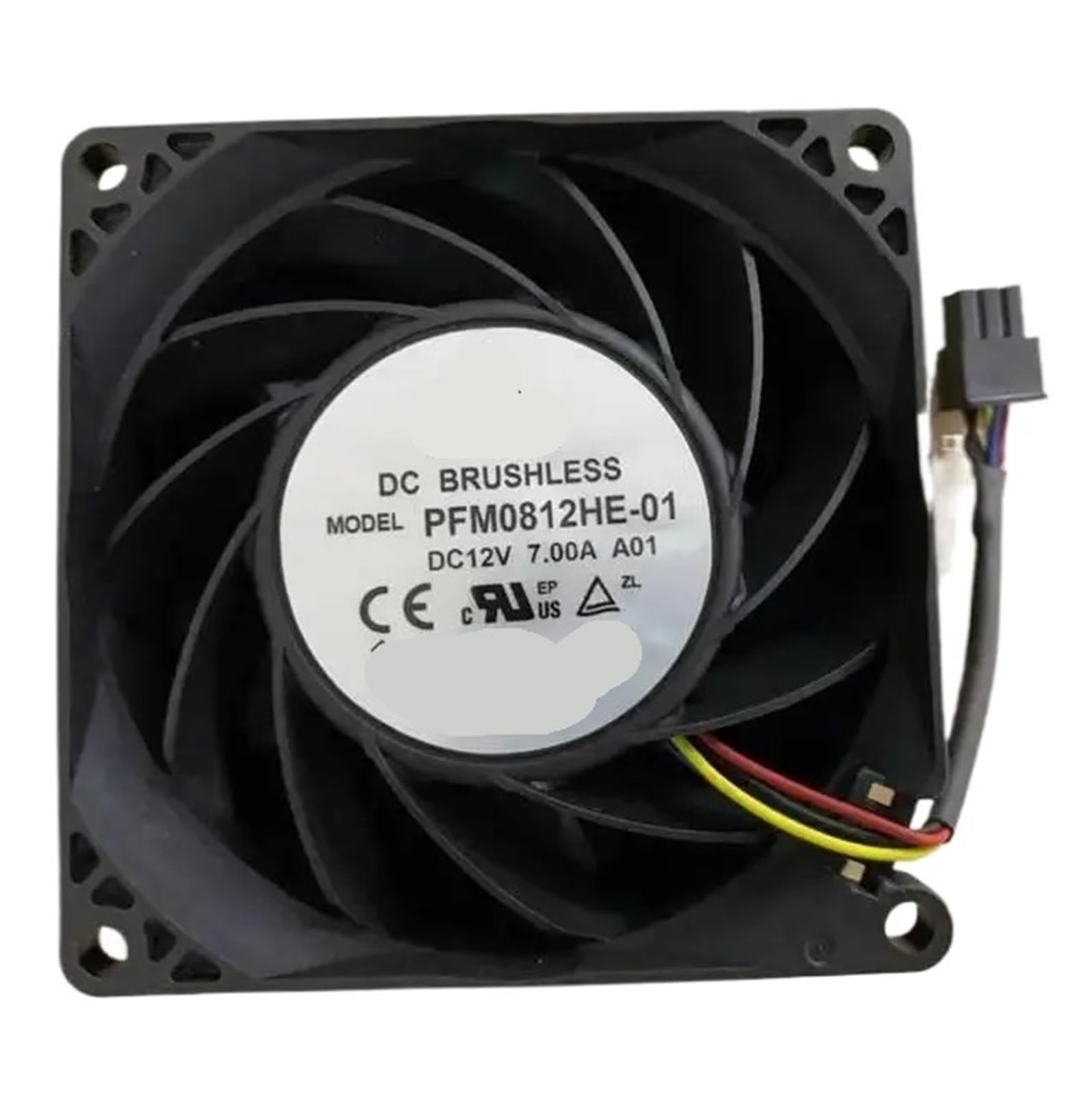 PEQYUACTE PFM0812HE-01 8038 12V 7.00A Four-Wire Cooling Fan