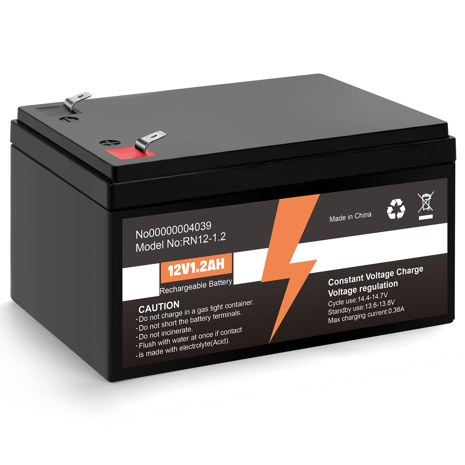 Photo 1 of 12v 1.2ah Battery Compatible with Mercedes-Benz AuxiliaryBattery(2007-2023) OE N000000004039