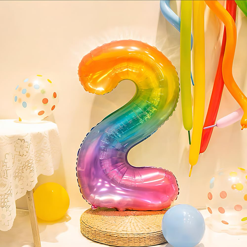 Foil Globo Número 5 Azul 40" (101cm), Inflable Helio o aire, Gigante Numeros 0-9, 10-19, 20-29, 30-100, Grande Globos Decoración para La Boda Aniversario y Cumpleaños Fiestas — view 430