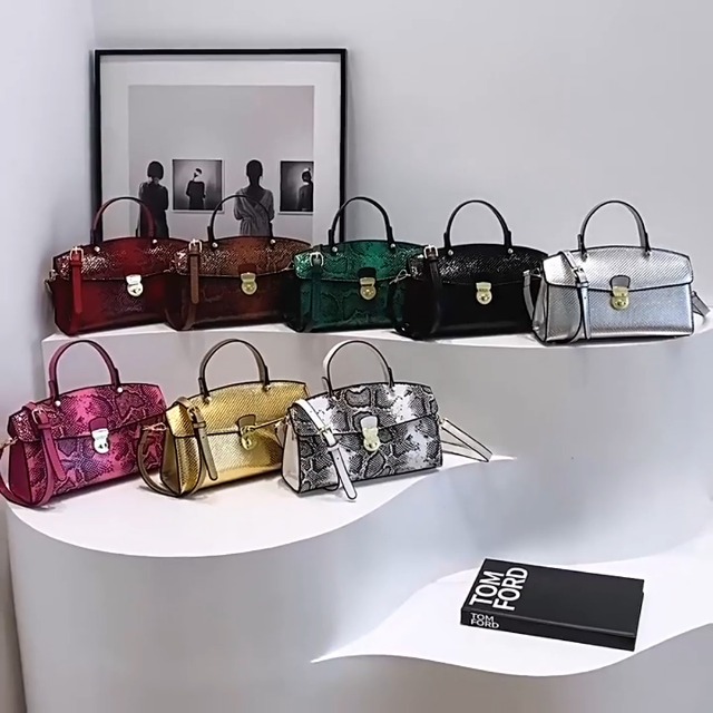 Bolso de mano retro para mujer con diseño de serpiente IAMUHI miniatura 7